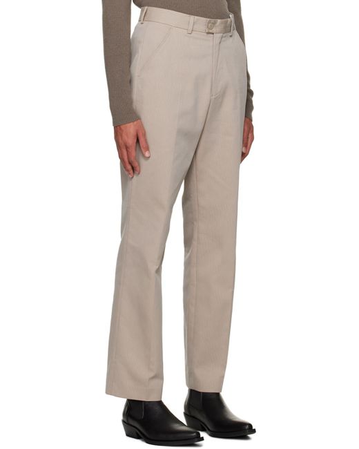 Our Legacy Natural Taupe Darien Trousers for men