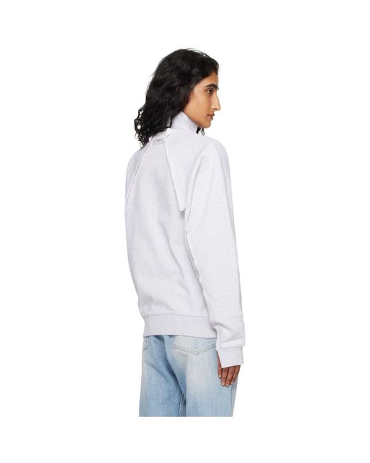 Vetements White Patched Zip-Up Jacket