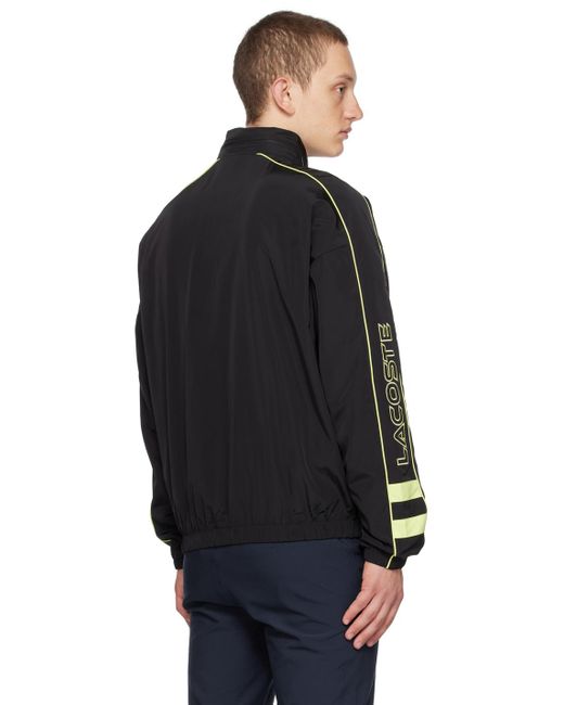 Lacoste Black Contrast Jacket for men