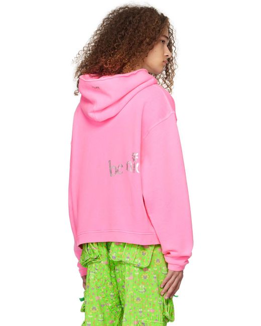 ERL Pink 'venice' Hoodie for men