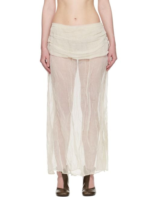 Paloma Wool Natural Off- Mae Maxi Skirt