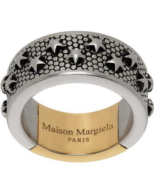 Maison Margiela Brown Star Ring for men