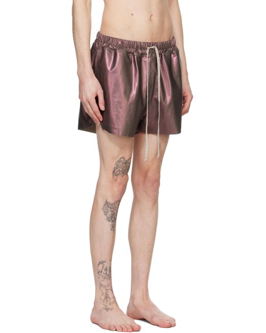 Maillot De Bain De Style Short Boxeur Brun Rick Owens pour homme en coloris Red