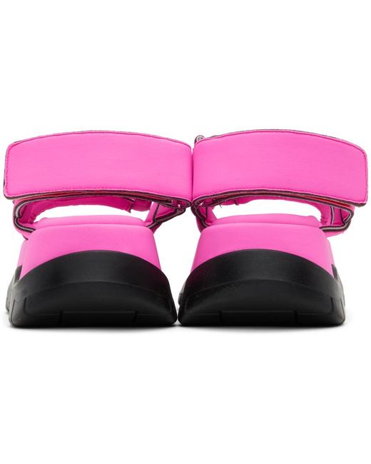 Sunnei Pink Ssense Exclusive Low Platform Sandals