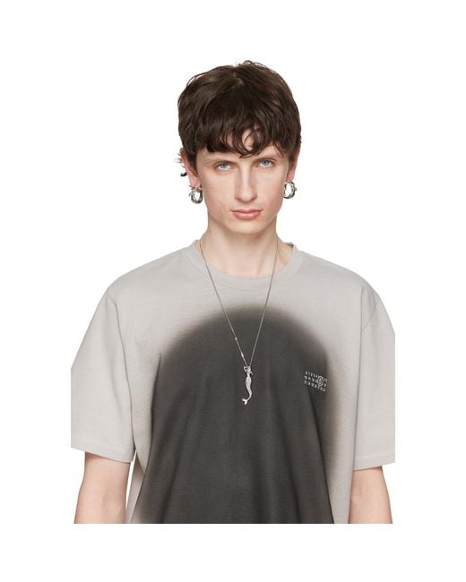 MM6 by Maison Margiela Black Mermaid Earrings for men