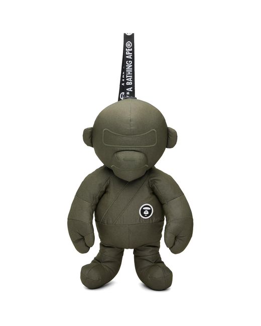 Aape By A Bathing Ape Green Khaki 'Aaper' Moonface Logo Bag for men