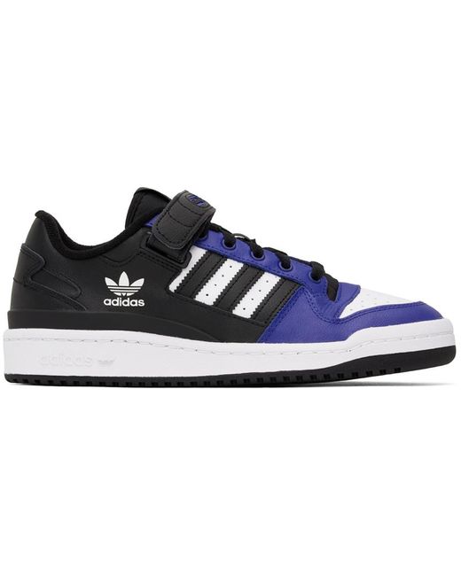 Adidas Originals Black & Blue Forum Low Sneakers for men