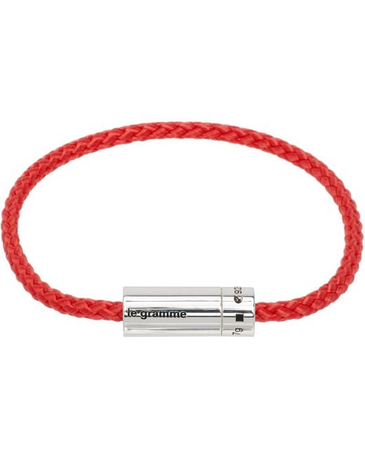 Bracelet 'le 7 g' nato rouge en corde Le Gramme pour homme en coloris Red