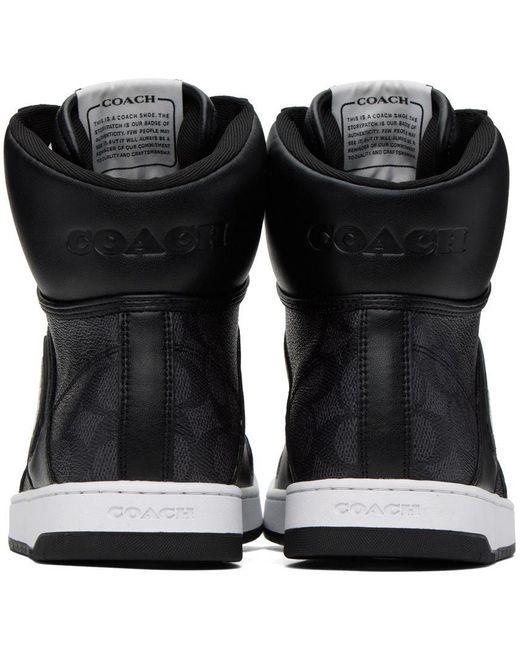 COACH Black & Gray C202 Sneakers for Men | Lyst