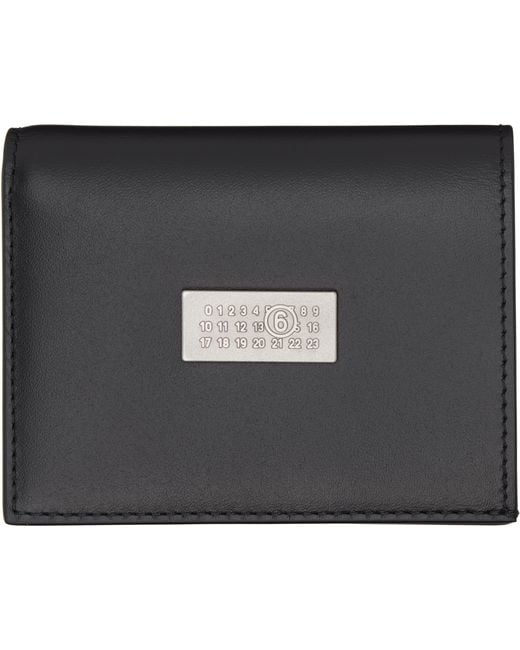 MM6 by Maison Margiela Black Numeric Wallet for men