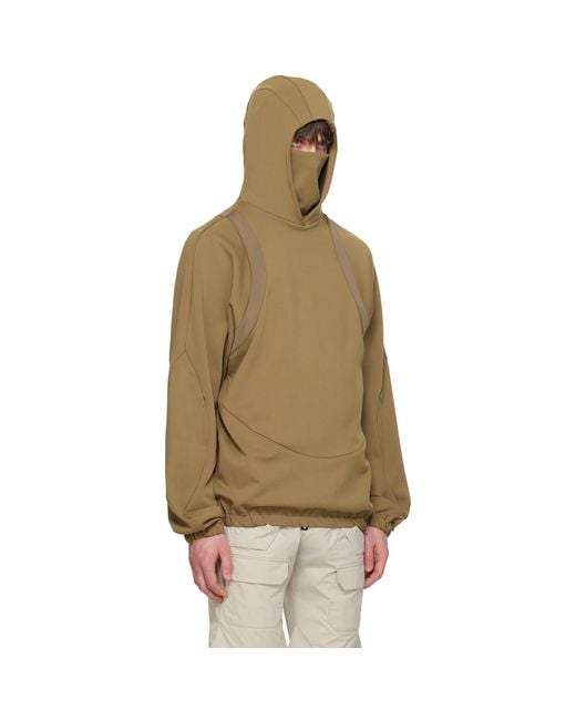 Uncertain Factor Natural Khaki Grude Patrol Hoodie for men