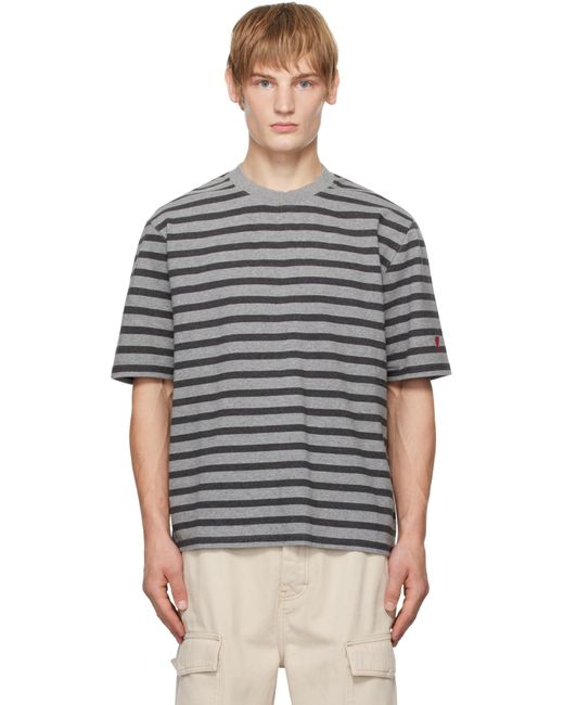 T-Shirt Marinière AMI pour homme en coloris Gray