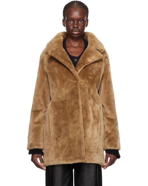 Yves salomon reversible clearance shearling coat