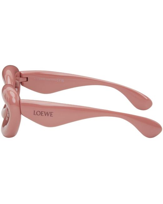 Loewe Black Pink Inflated Cat-eye Sunglasses for men