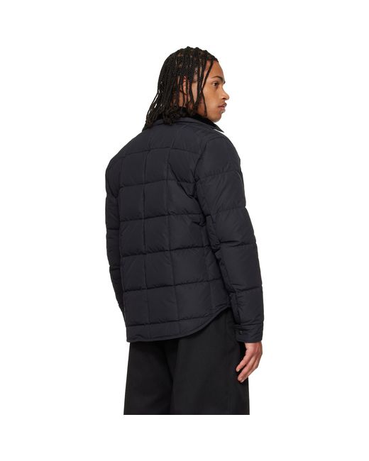 Moncler Black Archivo Marcilly Shirt Down Jacket for men