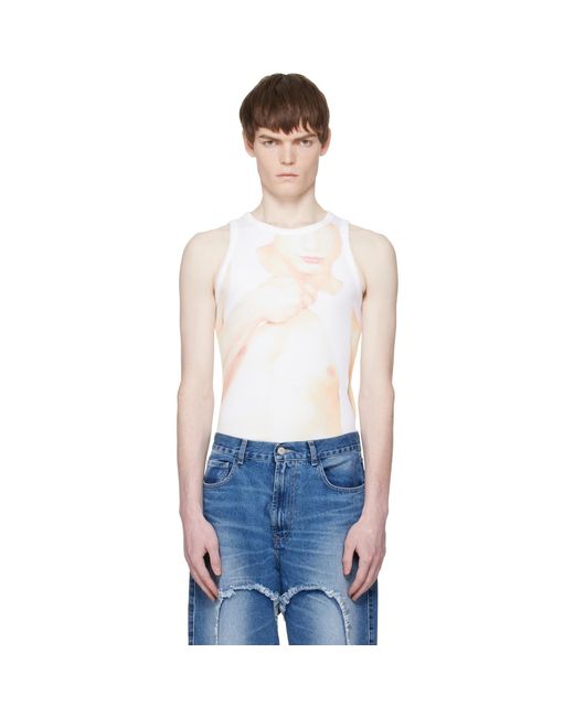 Carne Bollente Blue 'Tank Top, Power Bottom' Tank Top for men