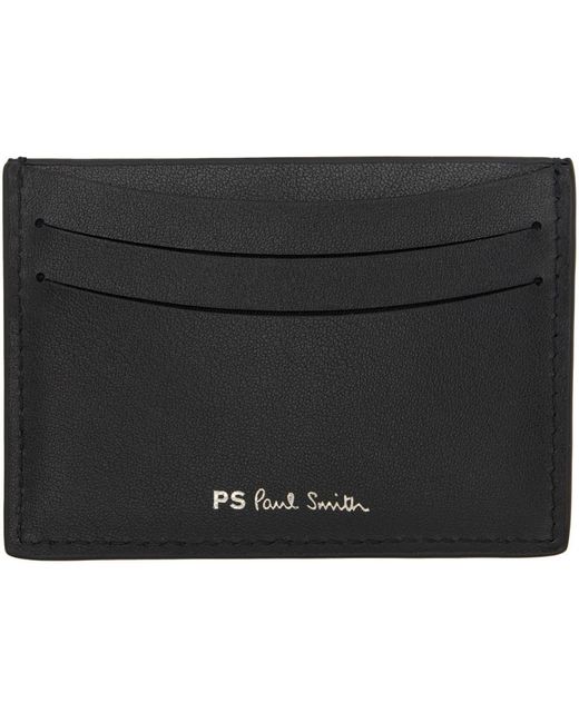 PS by Paul Smith Black Bonded Card Holder for men