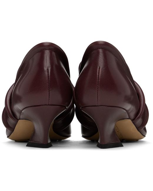 Bottega Veneta バーガンディ Spada ヒール Black