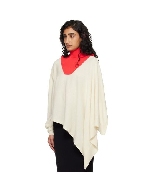 Jil Sander Black Knit Large Bib Dickey