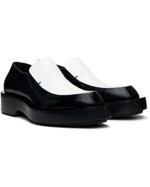 Jil Sander Black Leather Loafers for men