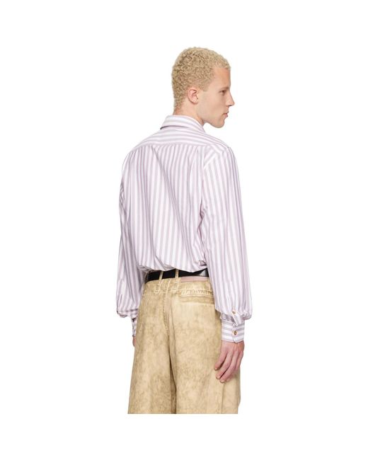 Vivienne Westwood Multicolor Burgundy Two Button Krall Shirt for men