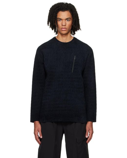 Descente Allterrain Black Fusion Knit Sweater for men