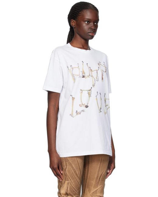 Vivienne Westwood White Bones 'n Chain T-shirt