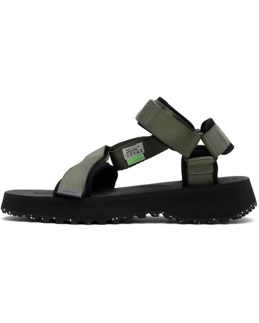 Suicoke Black Depa-2trab Sandals for men