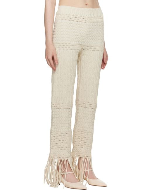 Nanushka Natural Off- Miciel Trousers
