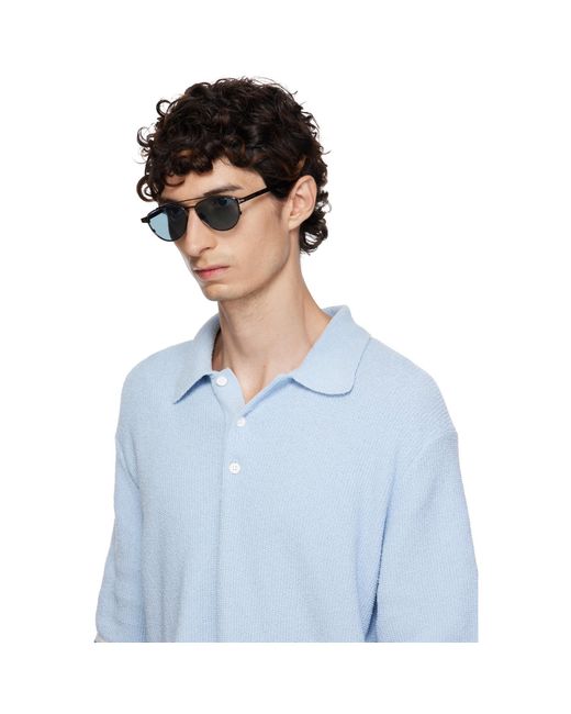 Tom Ford Blue Gunmetal Anthony Sunglasses for men