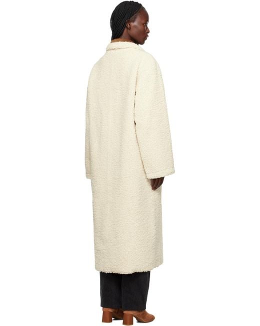 Stand Studio Natural Off-white Kenca Reversible Coat