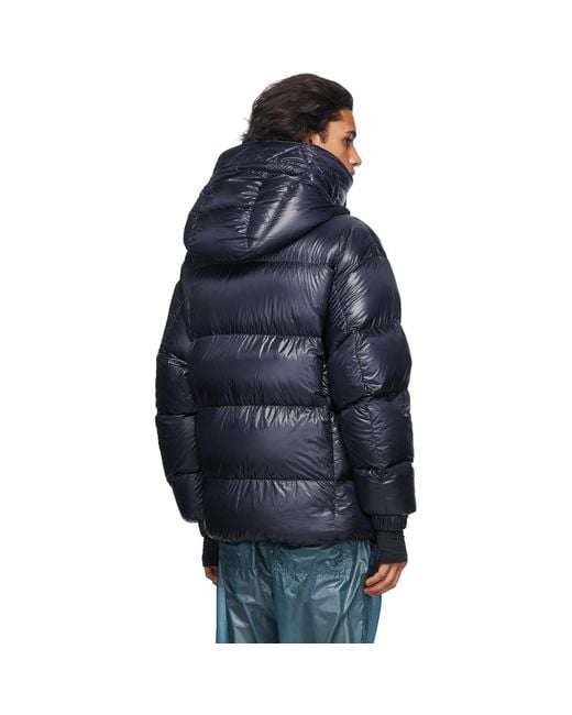 Moncler Blue Down Gressan Coat for men