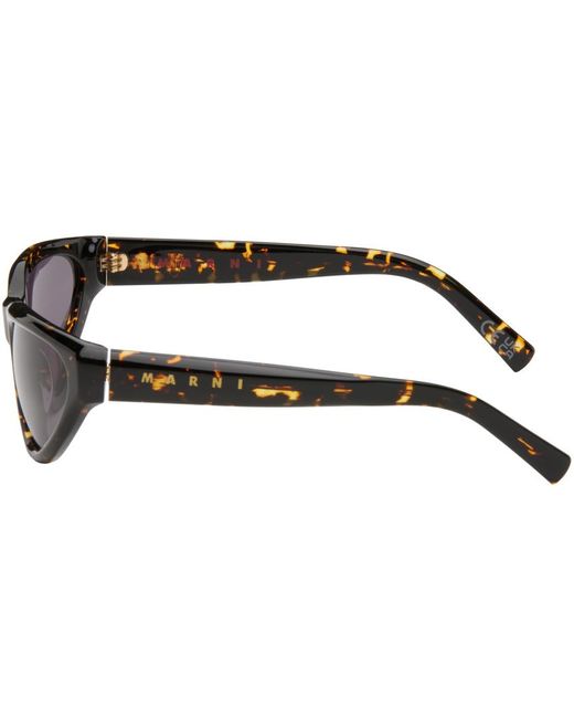 Marni Black Tortoiseshell Mavericks Sunglasses for men