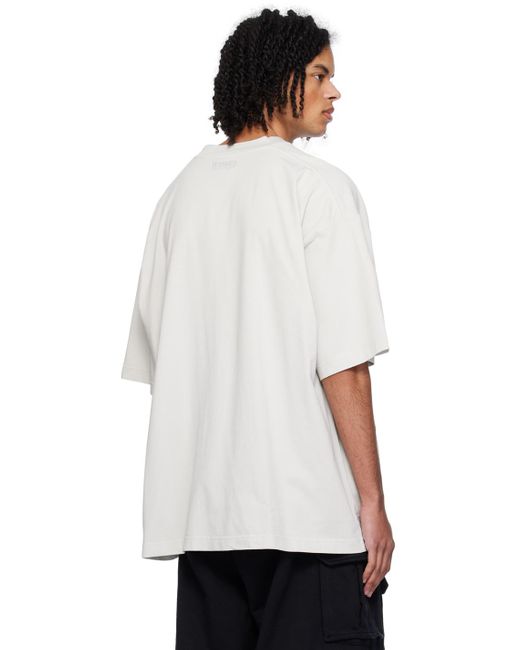 T-shirt 'limited edition' gris Vetements pour homme en coloris White