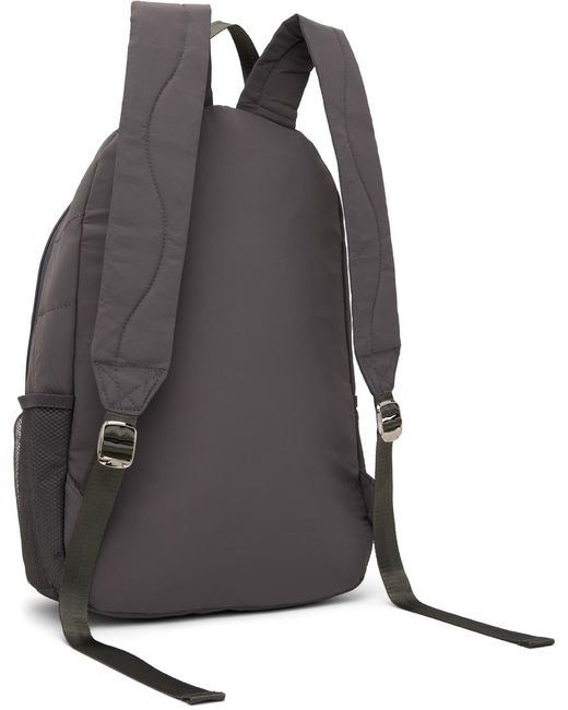 Dime Gray Quilted Backpack for men
