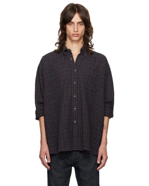 Our Legacy Black Borrowed Bd Shirt for men