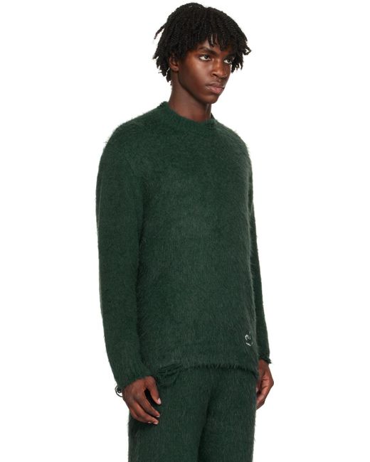 Adererror Green Crewneck Sweater for men