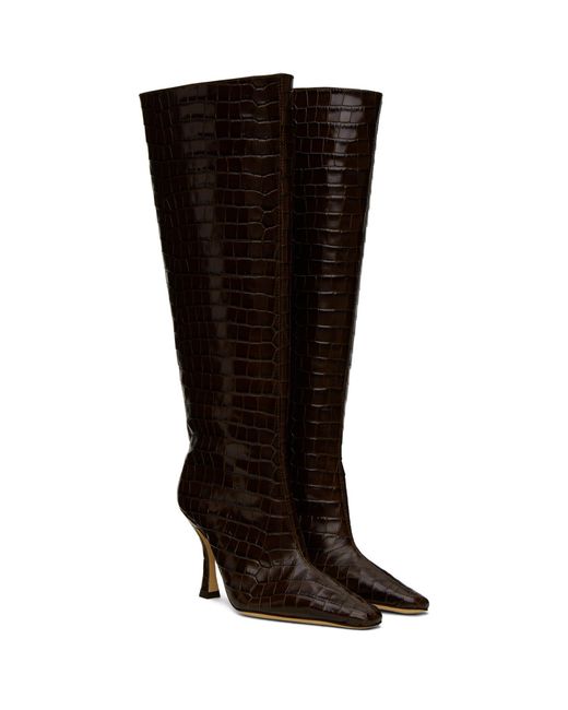Staud Black Brown Cami Boots
