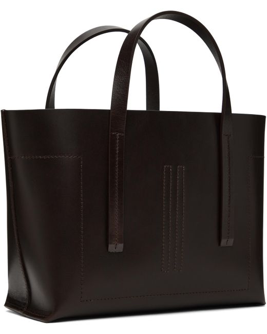 トートバッグ Rick Owens Hollywood Mini Shopper Brown Hollywood Mini Shopper Tote by Rick Owens on Sale