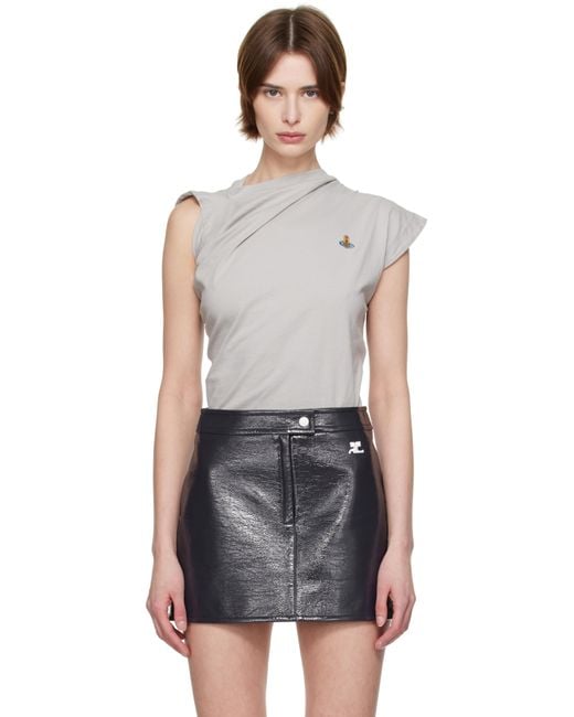 T-Shirt Hebo Gris Vivienne Westwood en coloris Black