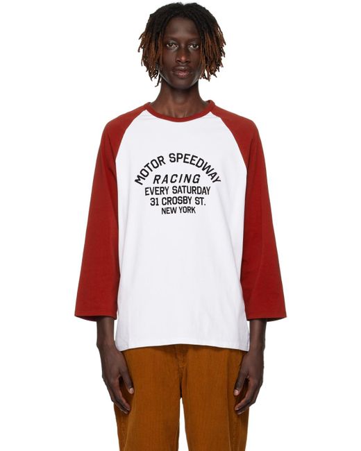 Saturdays NYC Red Speedway T-shirt for men