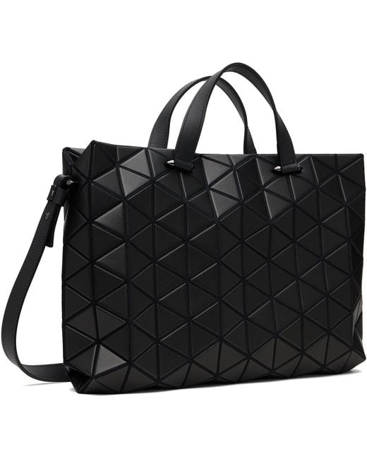 Issey Miyake Black Matte Tonneau Bag for men