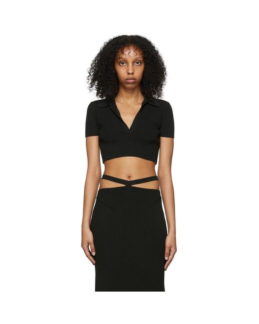 Anna October Black Sicily Polo