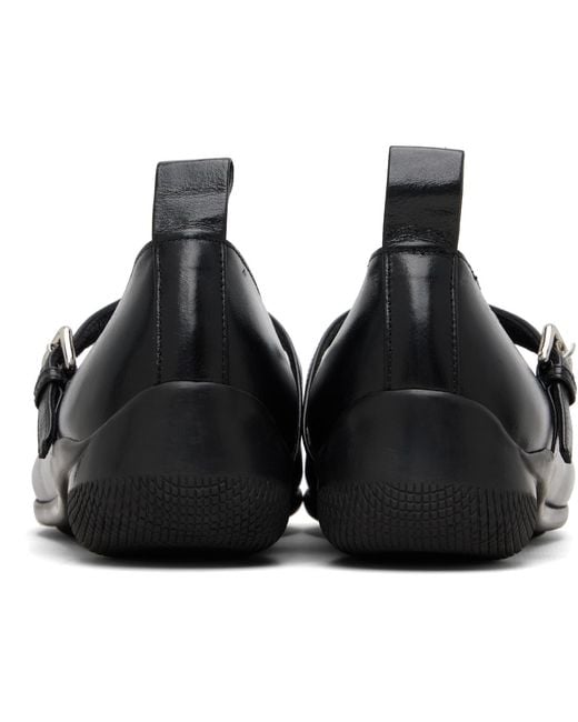 OPEN YY Black Badge Appliqué Flats