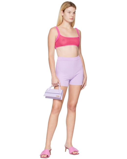 Jacquemus Pink Le Papier 'le Bandeau Ascosu' Bra