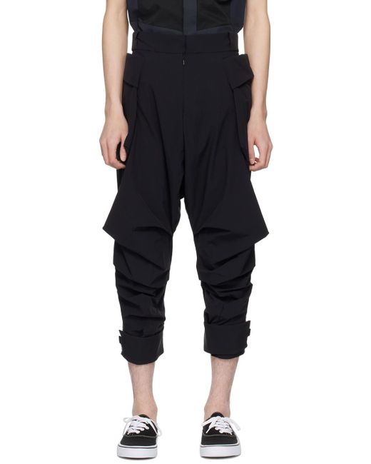Pantalon noir à panneaux Fumito Ganryu pour homme en coloris Black