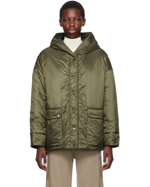 Max Mara Green The Cube Water-Repellent Reversible Jacket