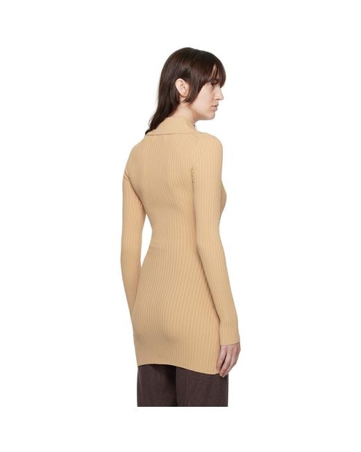 Nanushka Natural Beige Mardi Cardigan
