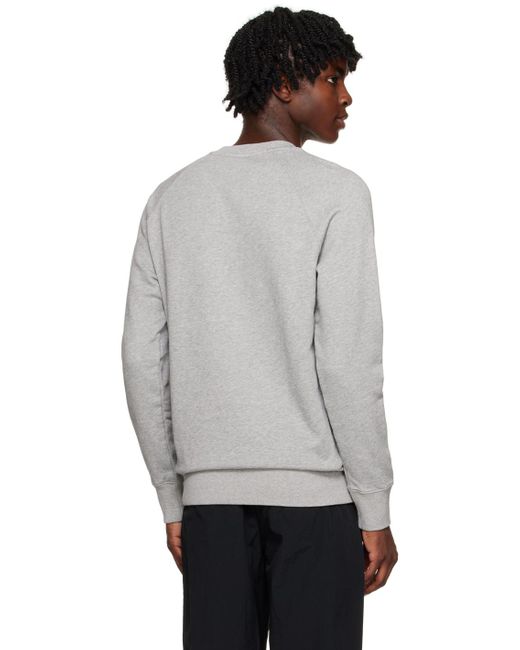 Maison Kitsuné Black Gray Chillax Fox Sweatshirt for men