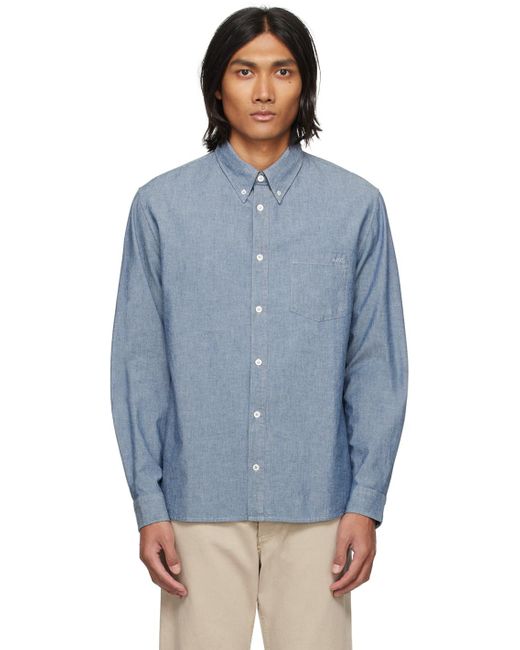 A.P.C. . Blue Edouard Shirt for men